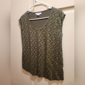 Liz Claiborne embellished top size M